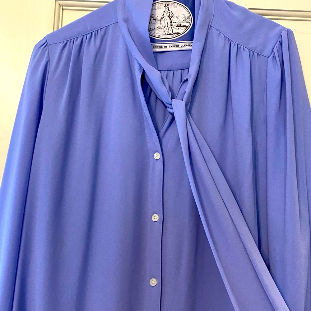 Jcrew pale blue/periwinkle blouse